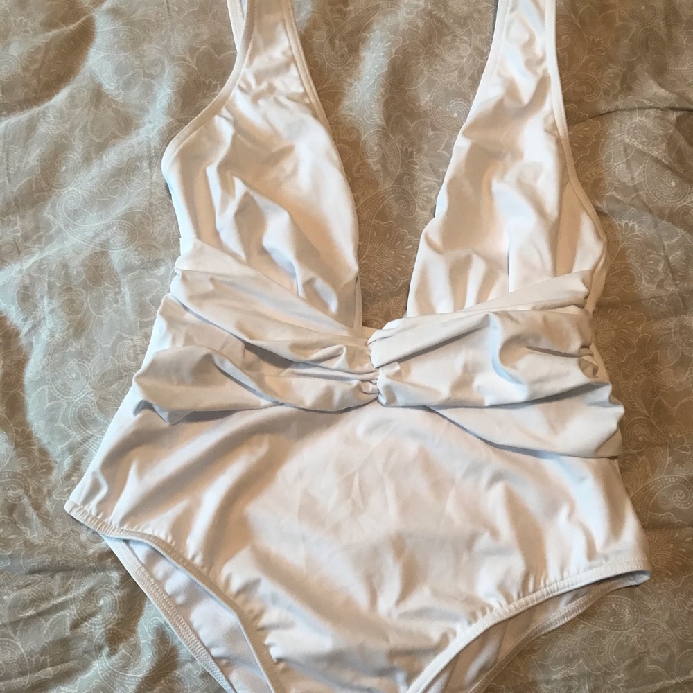White one piece, worn 1 time!